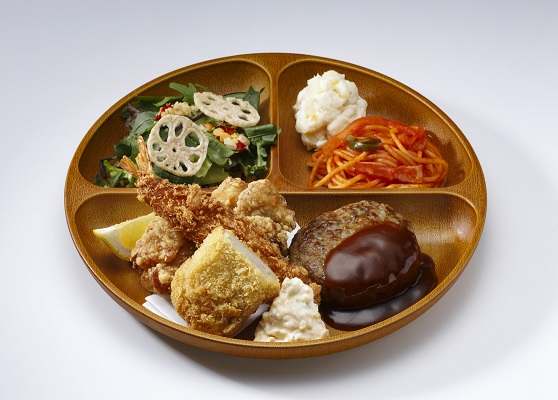 洋食のミックスフライプレート